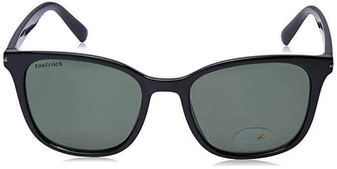 Fastrack Black Square Sunglasses (P418GR1)